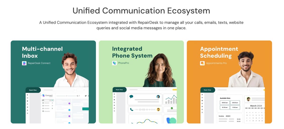 RepairDesk is a point-of-sale (POS) and management software.