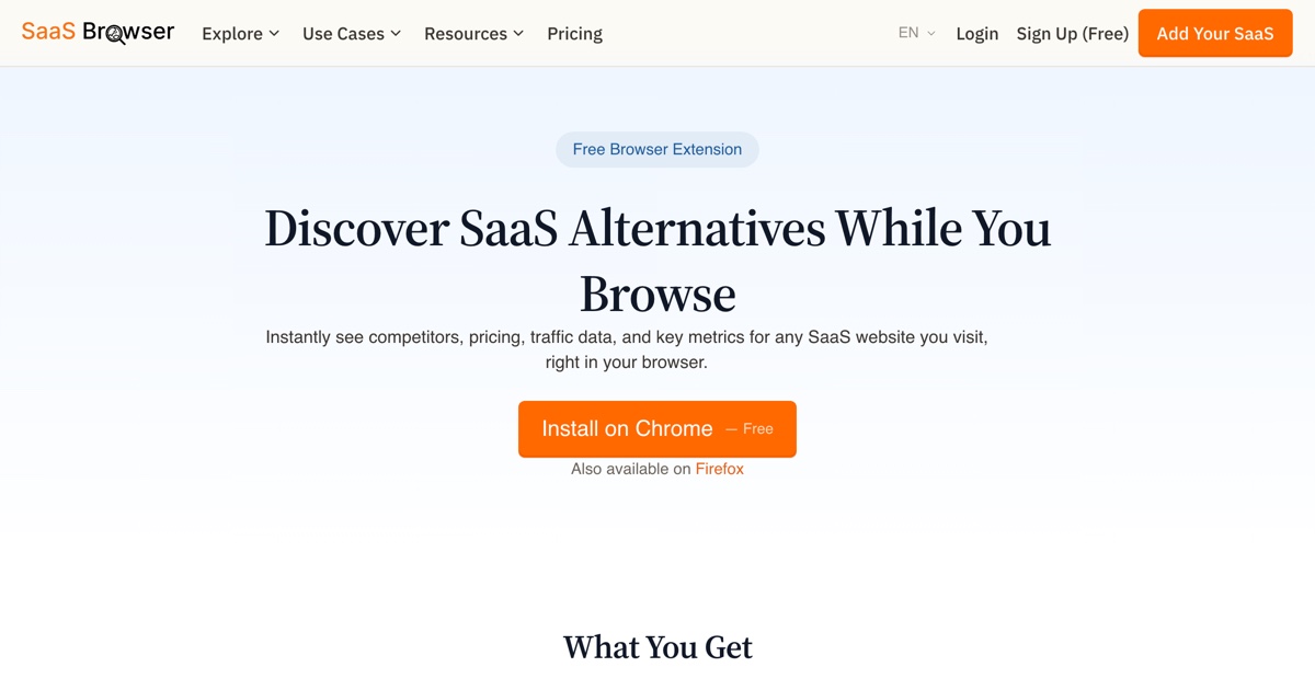 Find SaaS Alternatives Instantly with Our Browser Extension