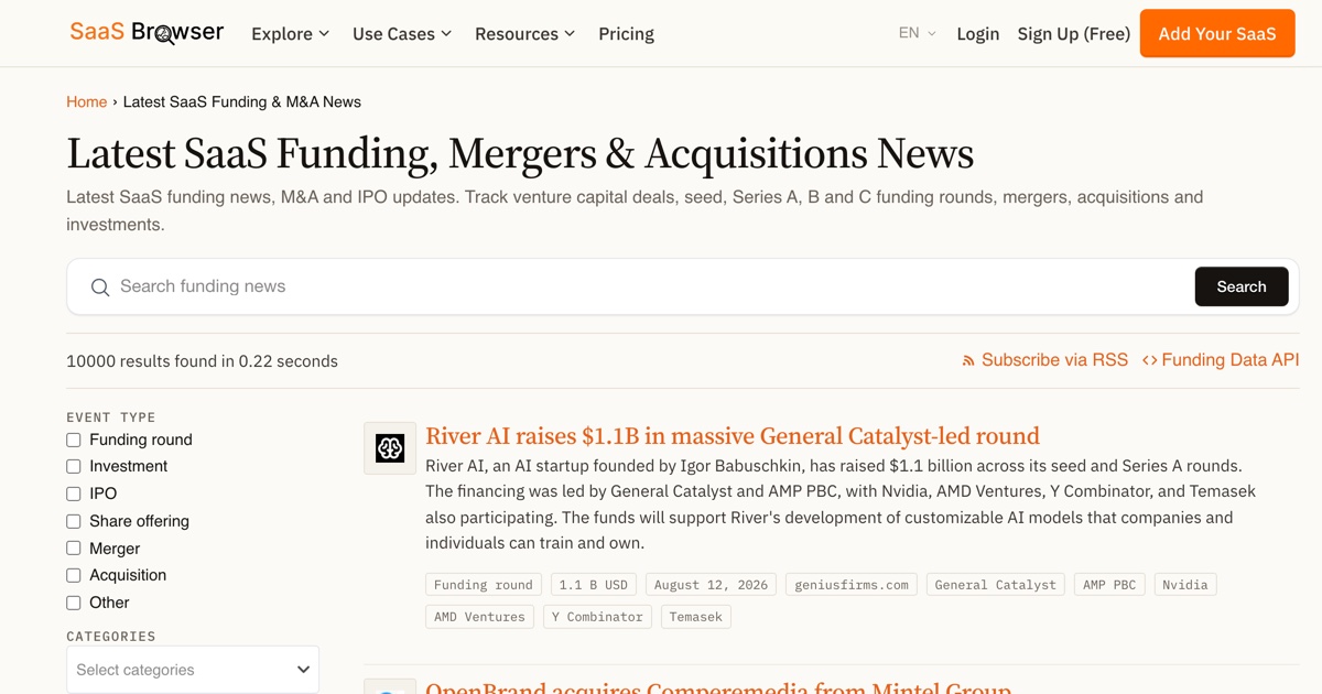 Introducing the Funding News API